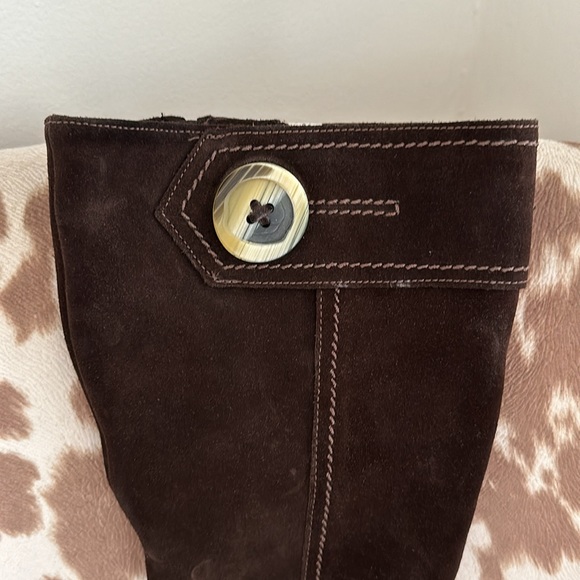 La Canadienne Dorina Boots Women’s Brown Suede Waterproof Heeled US 9.5 - Picture 3 of 5